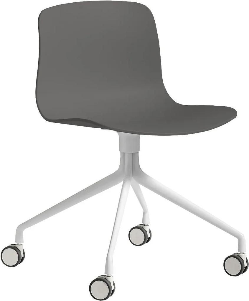 Hay About A Chair AAC14 Stoel Met Wit Onderstel Grey