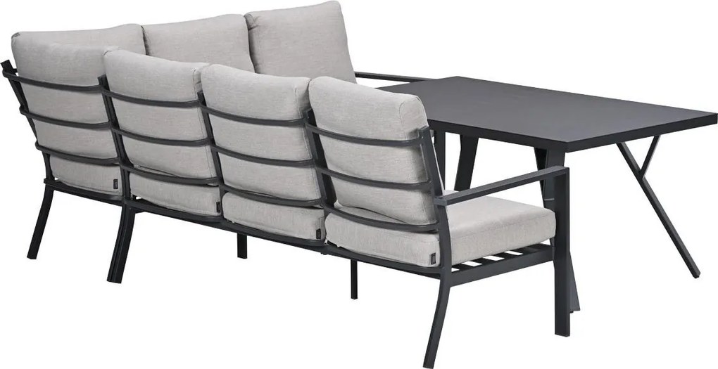 Garden Impressions Senja lounge dining set 3-delig rechts - sandstone