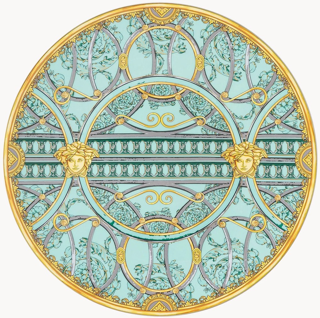 Porseleinen onderbord Scala del Palazzo