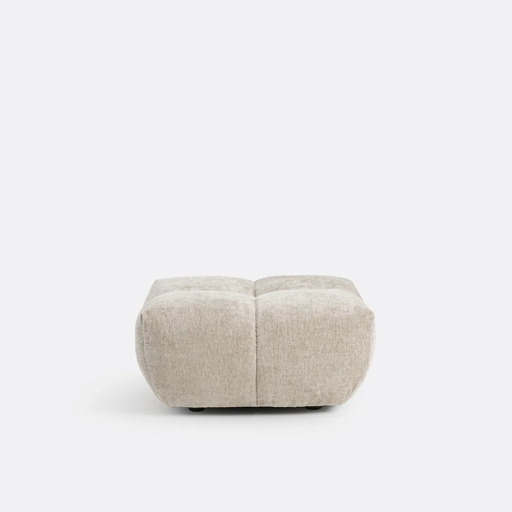 Poef, dik fluweel, L83 cm, Nuria