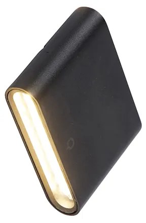 Moderne buiten wandlamp zwart 11,5 cm incl. LED IP65 - Batt