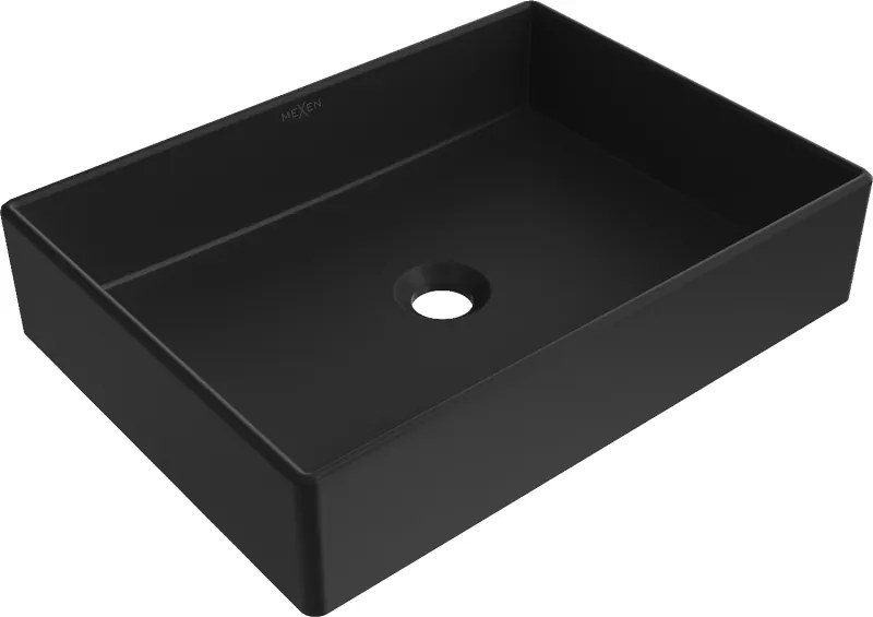 Mexen Goya opbouw wastafel 51 x 37 cm, zwart mat - 22185085