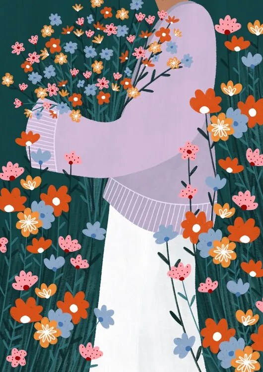 Ilustratie Wildflower Garden, Bea Muller