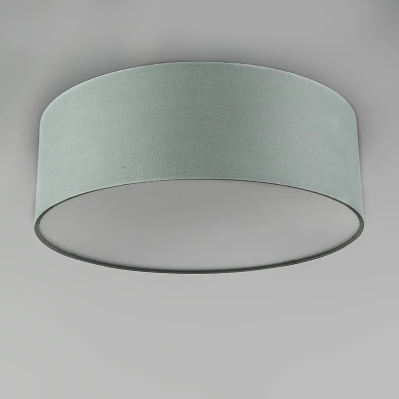 Plafondlamp groen 30 cm incl. LED - Drum LED