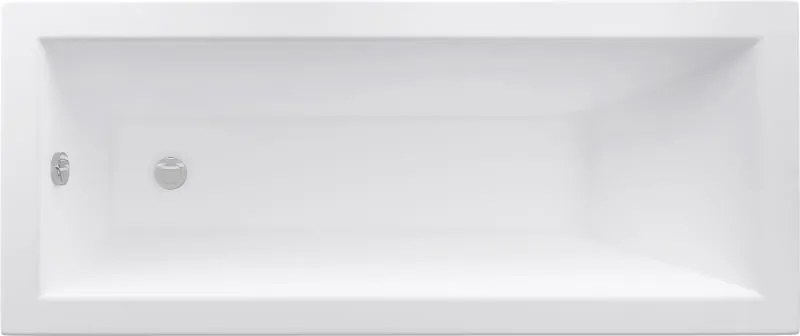 Mexen Cubik rechthoekig bad 140 x 70 cm met ombouw, wit - 55031407000X