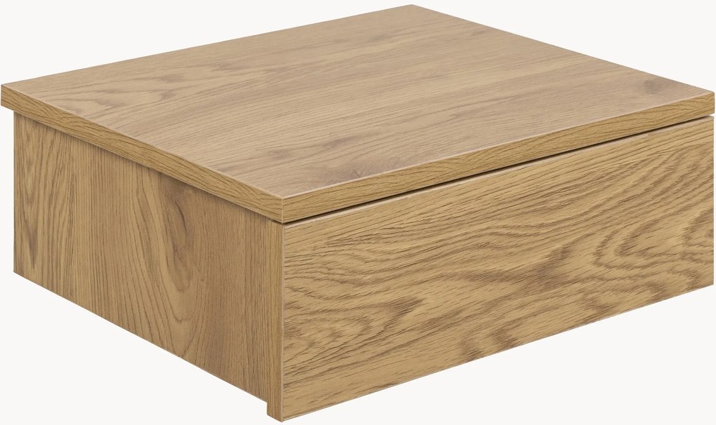 Wandgemonteerd nachtkastje met houtlook Avignon met lade