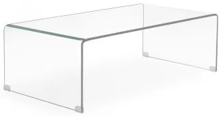 Transparant Glazen Salontafel (110x55 Cm) Cris Transparant - Sklum