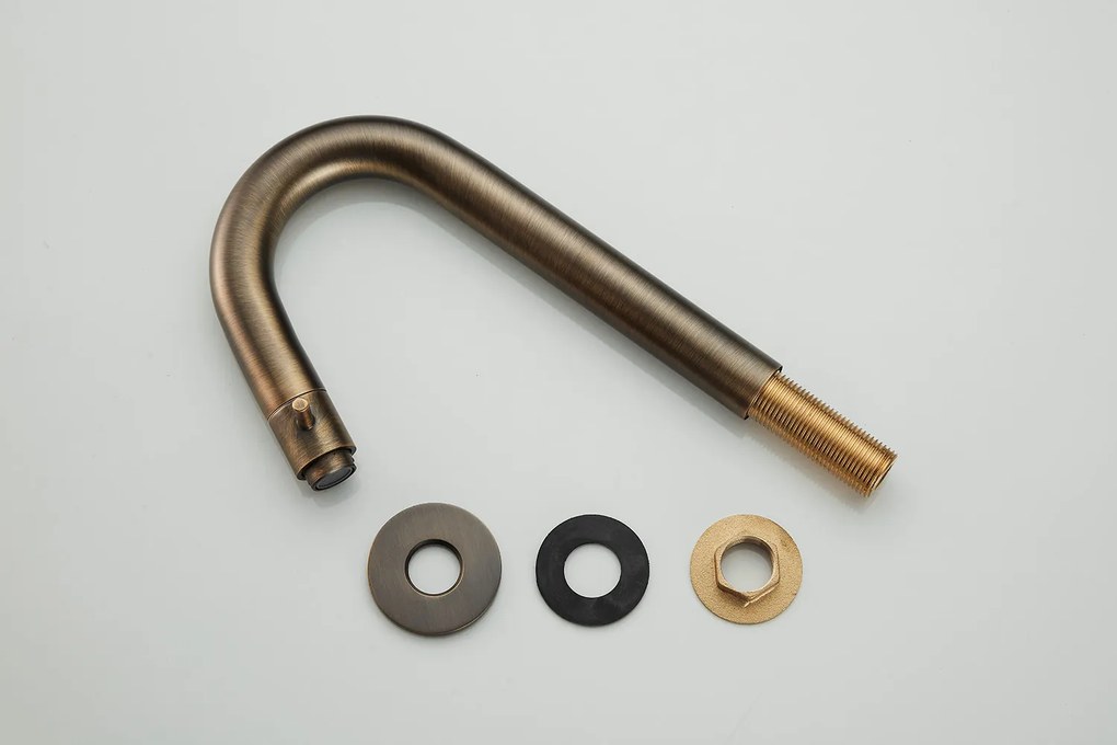 Saniclear Antique gebogen fonteinkraan verouderd messing