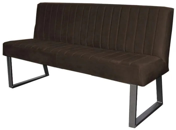 Eetkamerbank - Hengelo - stof Element antraciet 01 - 140 cm