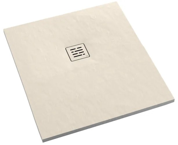 Aco Showerdrain douchevloer - 100x100x3.5cm - antislip - mat zand (beige) 913885