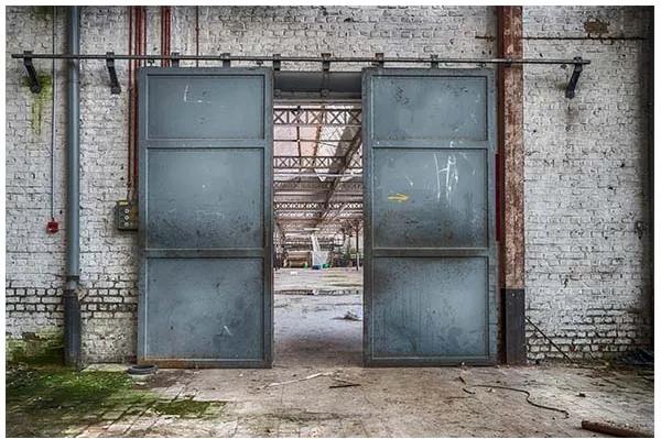 Urban Cotton wandkleed Spinning doors 110x152cm