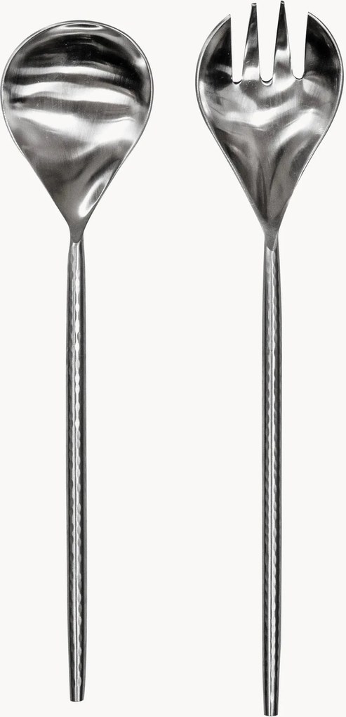 Saladebestekset Hammered, 2-delig