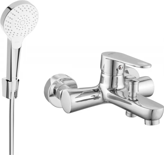 Mexen Kama R05 badkraan met doucheset, chroom - 7253R05-00