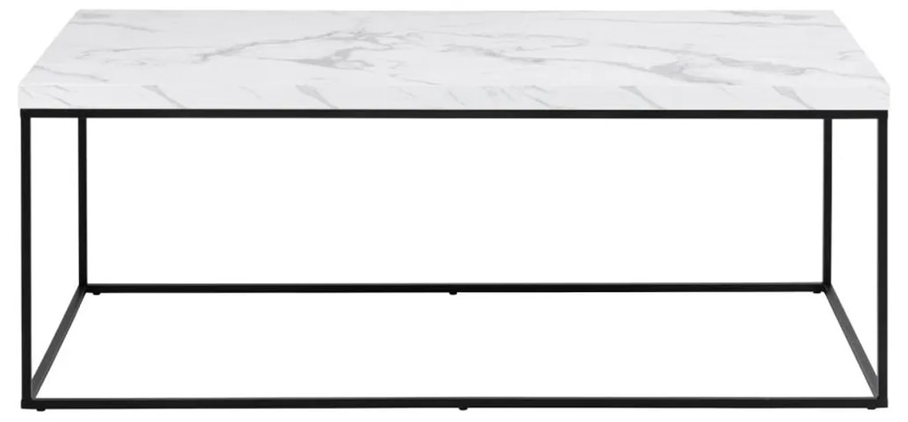 Salontafel Wit Marmerlook 110x55 Cm - 110 X 55cm.