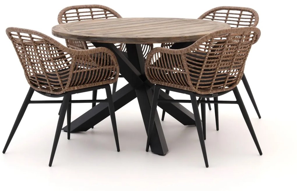 + 15% kassakorting | Diningset Intenso  | 4 personen | Tuinset teakhout | 5-delig | Kees Smit Tuinmeubelen