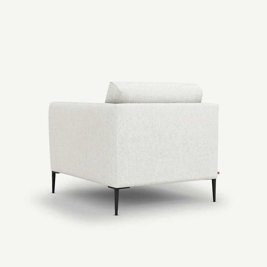 Fauteuil in gemêleerde badstof, Oscar, Emmanuel Gallina