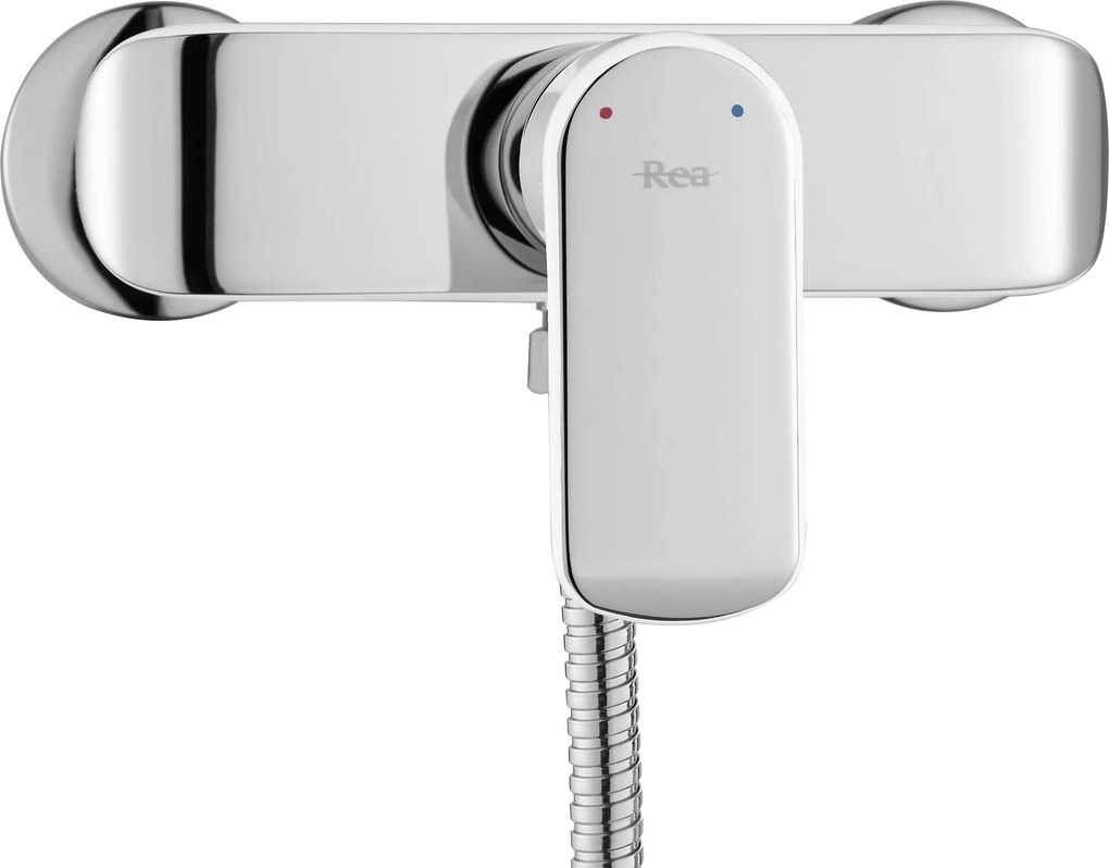 Douchemengkraan Rea Bloom wit chroom