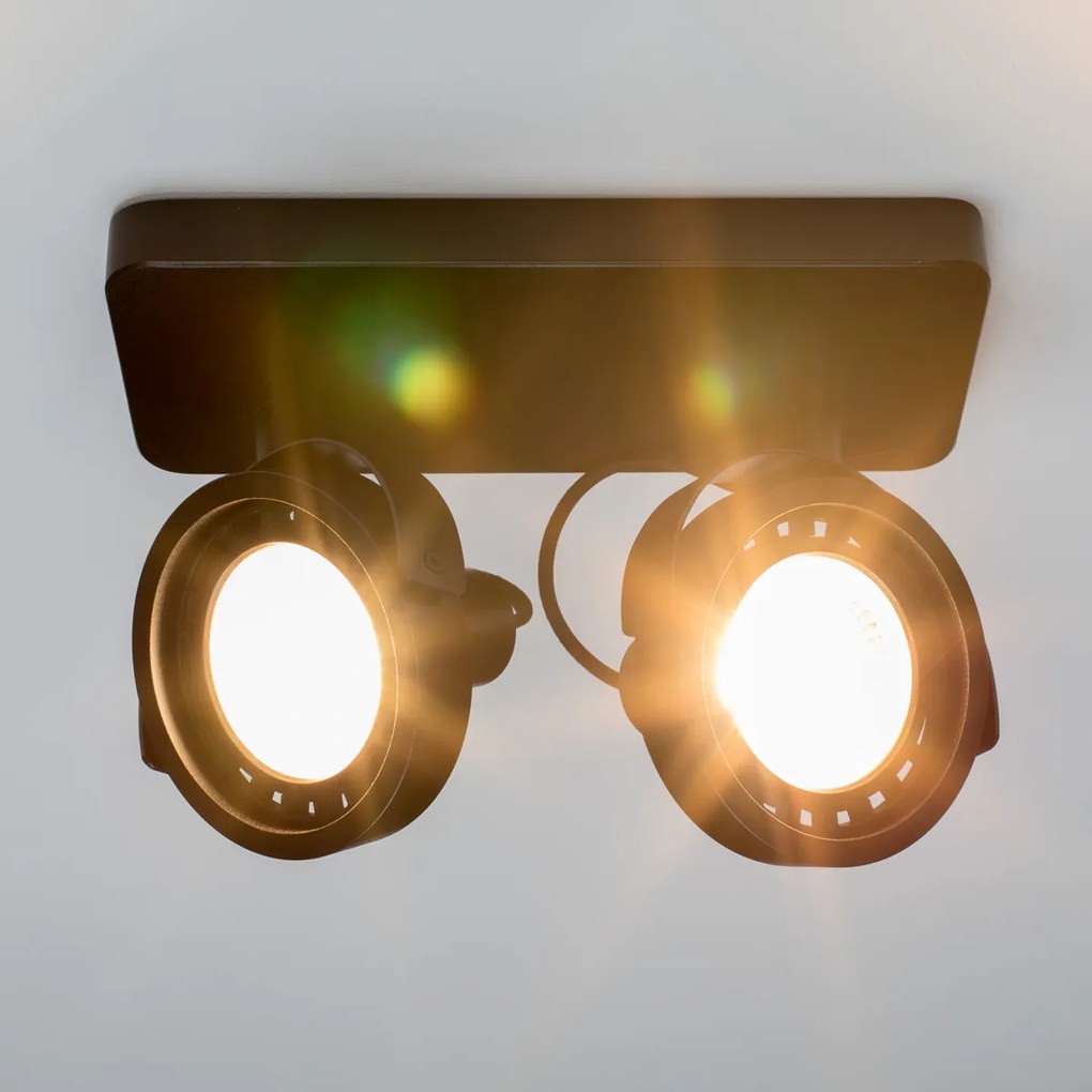 Zuiver Dice-2 DTW Dubbele LED Spot Zwart