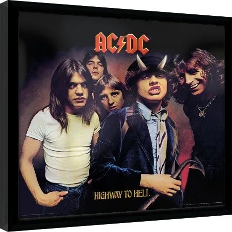 Ingelijste poster AC/DC - Highway To Hell