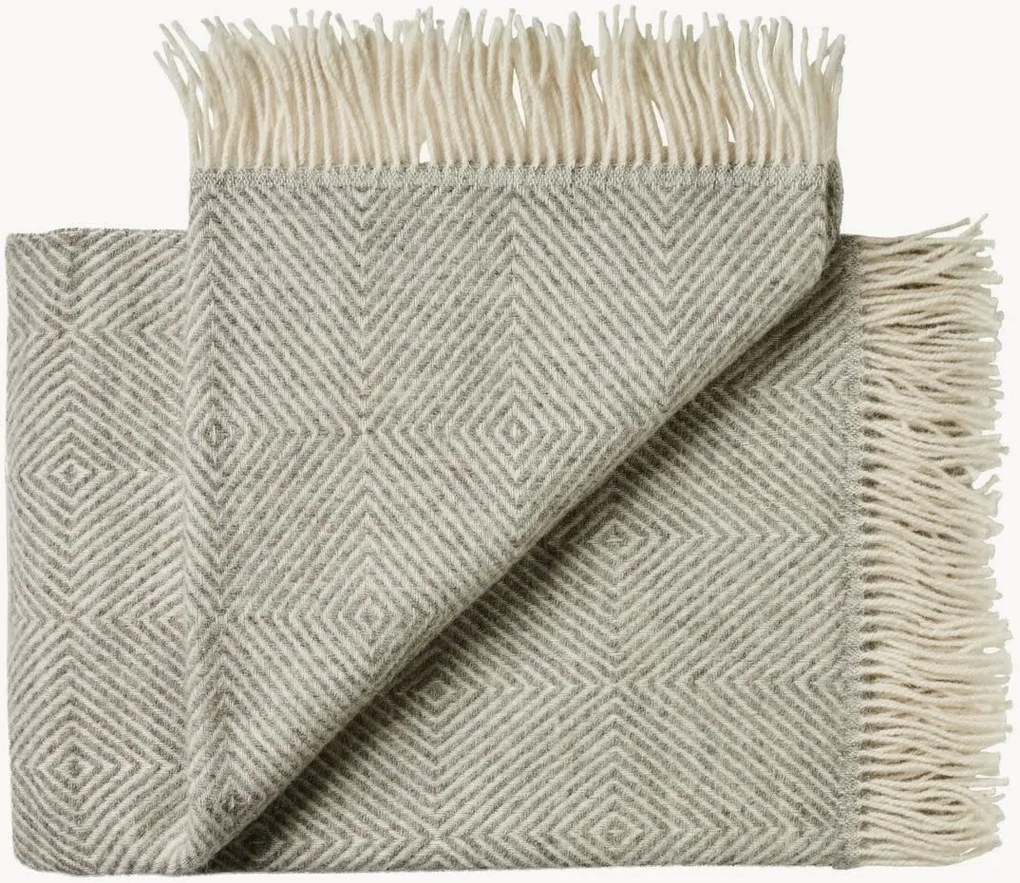 Wollen plaid Fanø met franjes