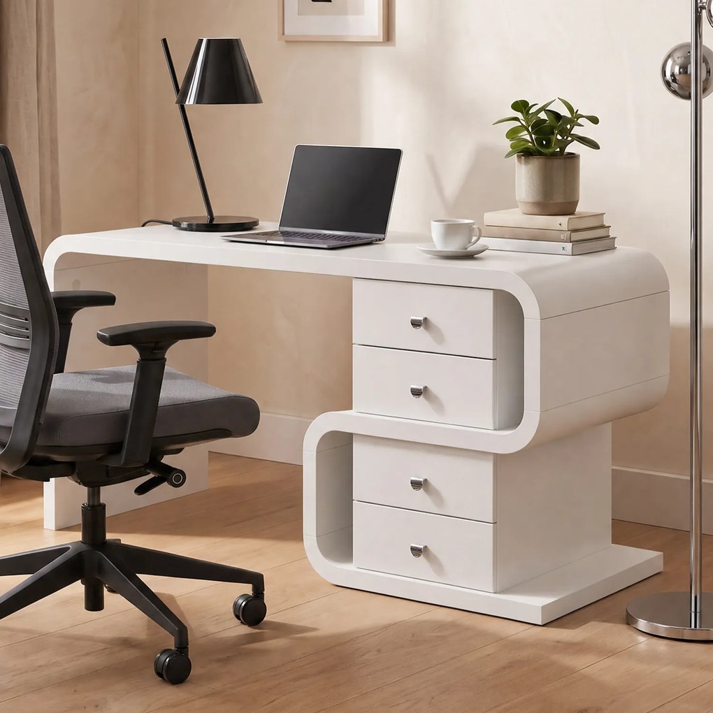 Kare Design Club Snake Bureau Retro Design Wit