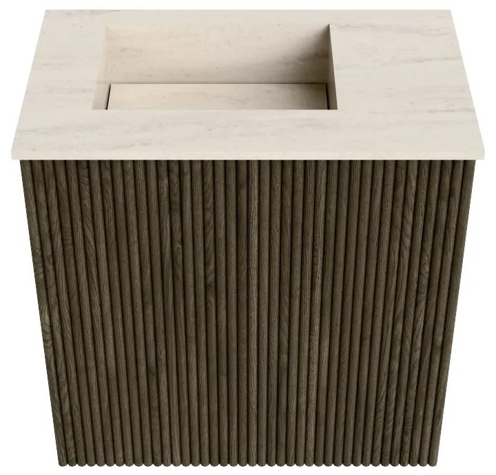 Mondiaz Joya DLux 40cm toiletmeubel shadow met wastafel faye links zonder kraangat meli