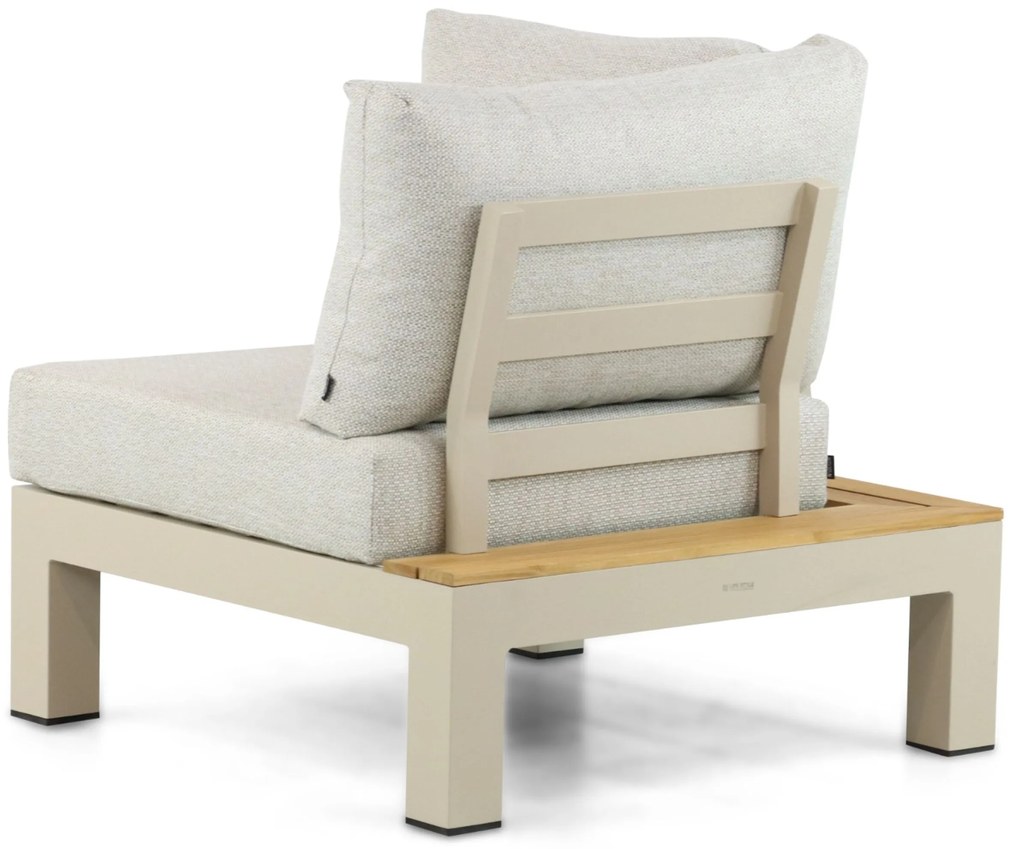 Loungeset 5 personen Aluminium/Teak Taupe Lifestyle Garden Furniture Vittoria