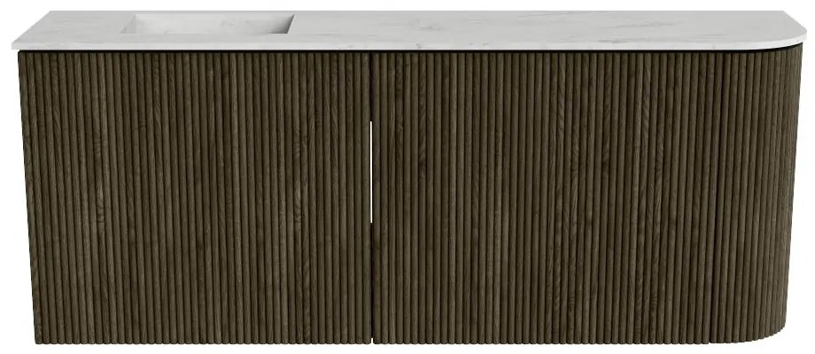 Mondiaz Joya DLux 100cm toiletmeubel ronding rechts shadow met wastafel faye links zonder kraangat opalo