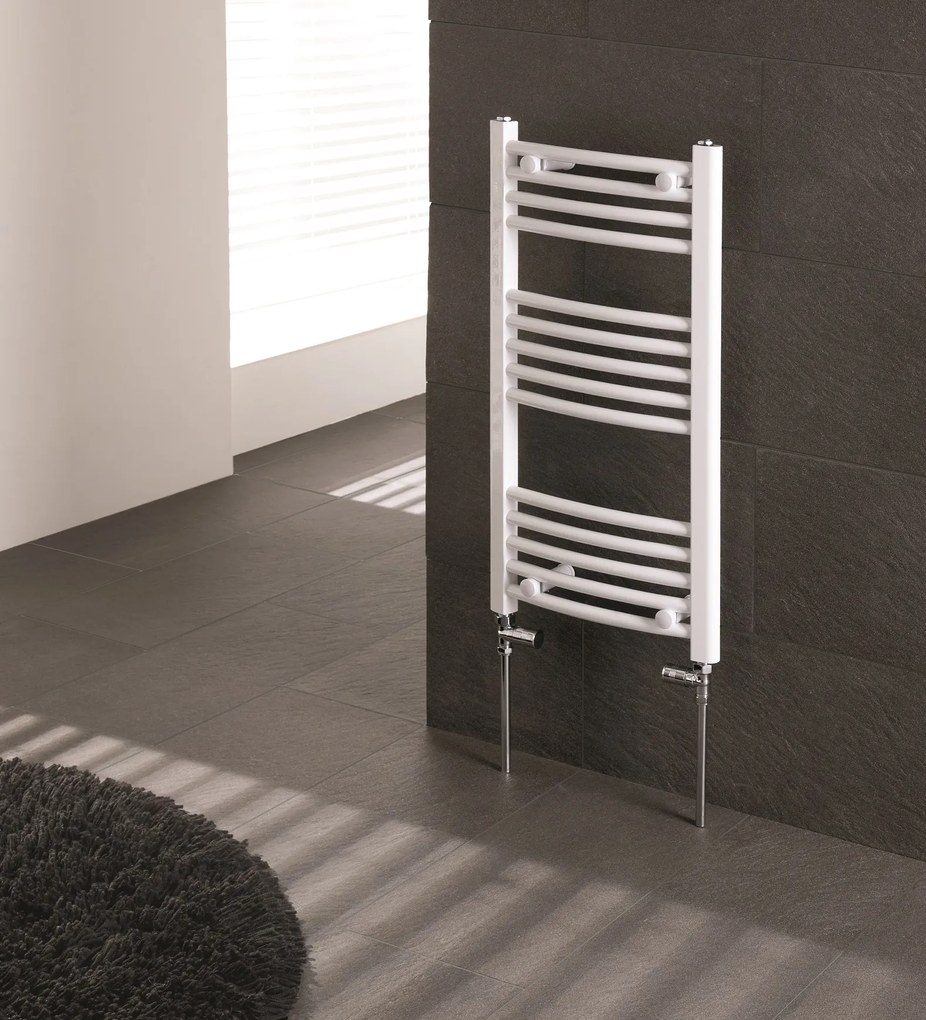 Eastbrook Wendover gebogen verticale radiator 80x60cm Wit 364 watt