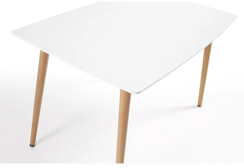 Kave Home Wad Eettafel Wit Met Eiken 140 Cm