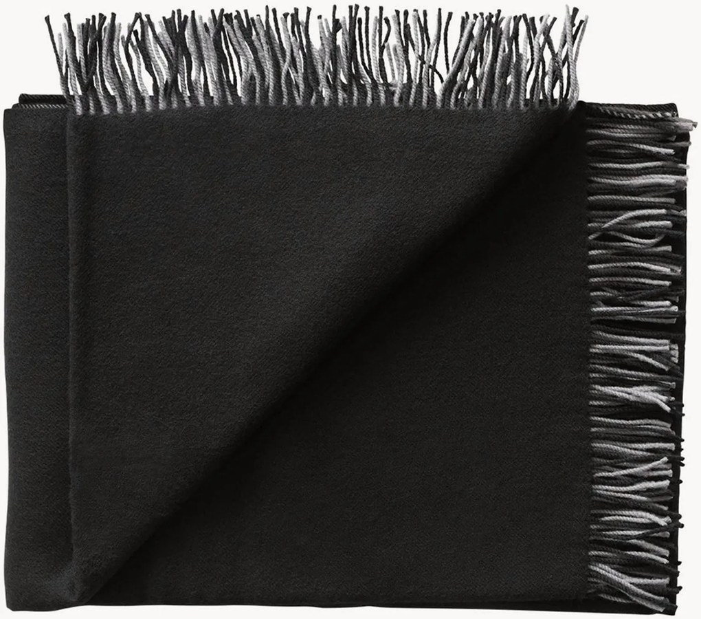 Wollen plaid Secret met franjes