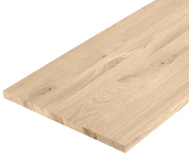 Massief werkblad - Eiken verlijmd - Dikte 2 cm - 2440 x 900 mm