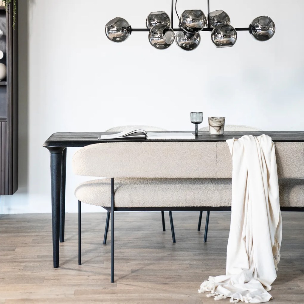 Boucle Eetkamerbank Beige