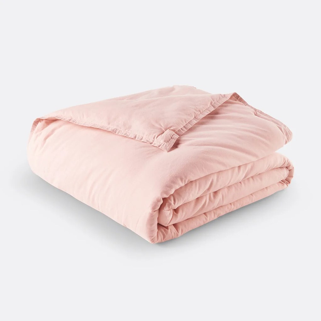 Gematelasseerde effen beddensprei in gewassen katoen Dojo