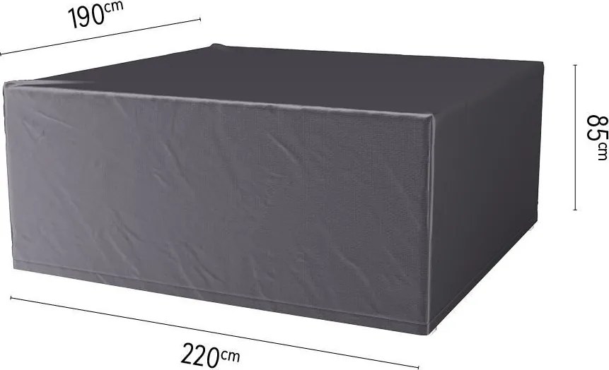Platinum Aerocover tuinsethoes - Ademende hoes voor tuinset met rechthoekige tafels van 200 tot 220cm (inclusief stoelen)