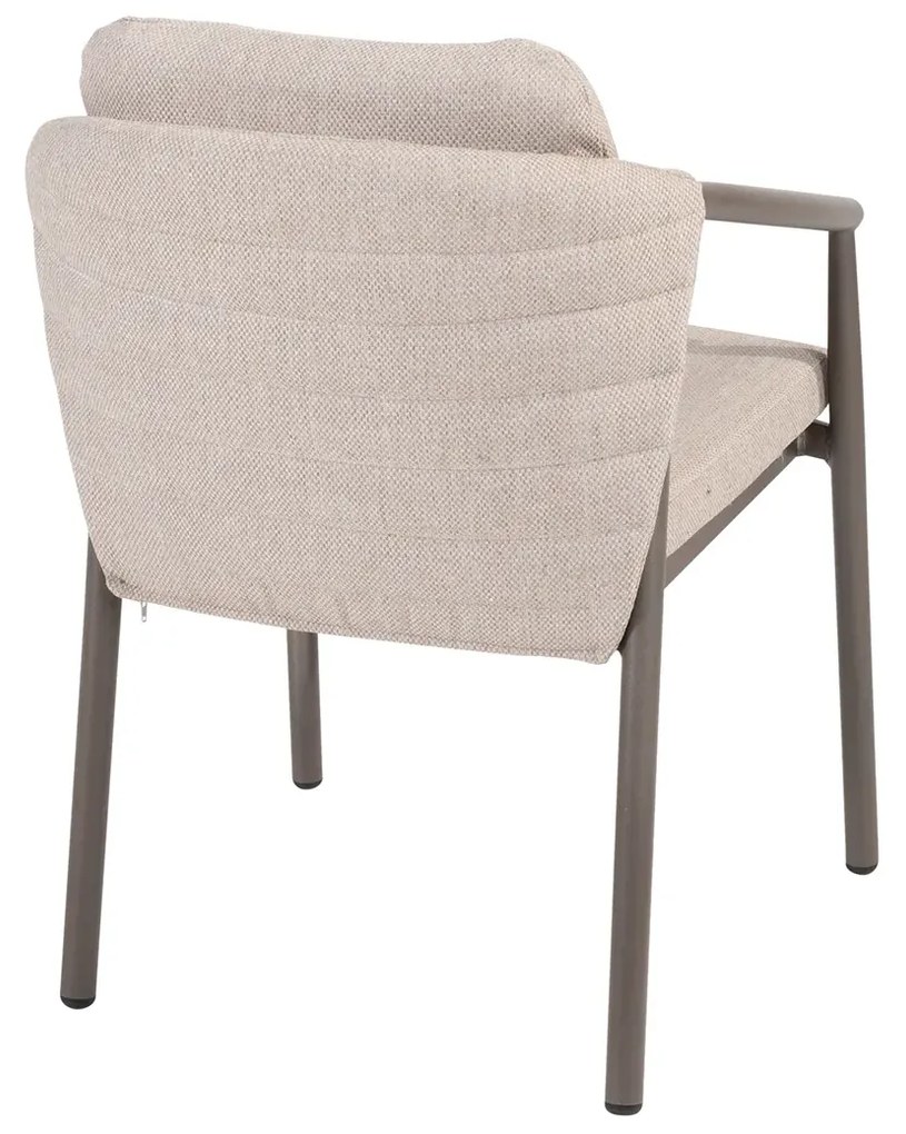 Taste by 4 Seasons Barolo tuinset terre met Manolo tafel met geprint keramisch blad 180 cm SALE Tuinset bruin weerbestendig