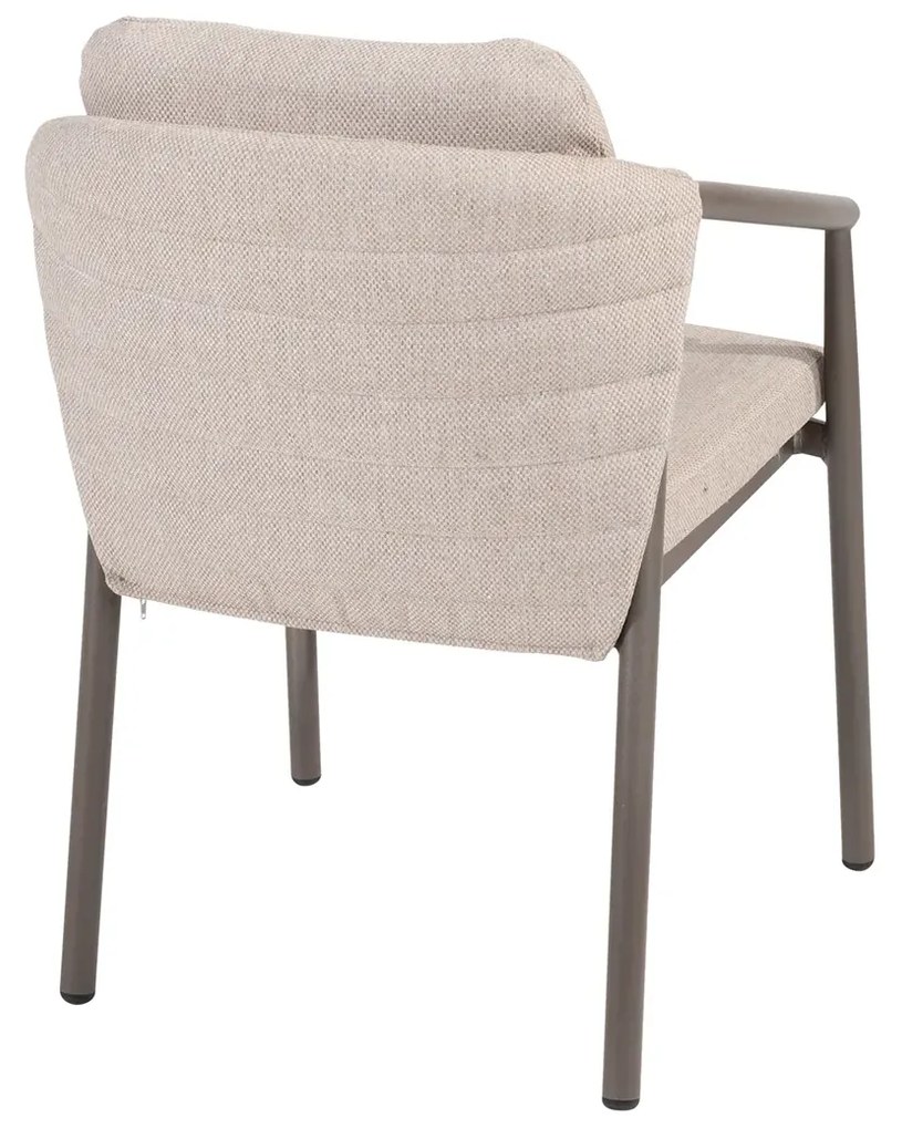 Taste by 4 Seasons Barolo tuinset terre met Sarah tafel 120 cm Tuinstoel bruin weerbestendig