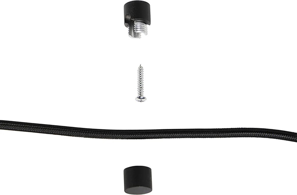 Moderne hanglamp goud met stekker incl. LED lamp dimbaar  - Cavalux