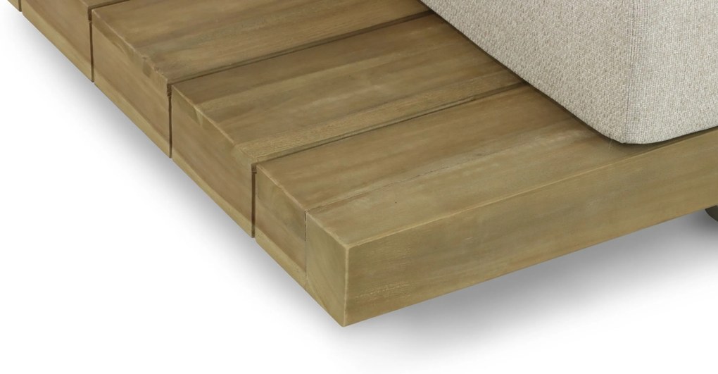 Hoek loungeset 6 personen Teak Taupe Santika Furniture Santika