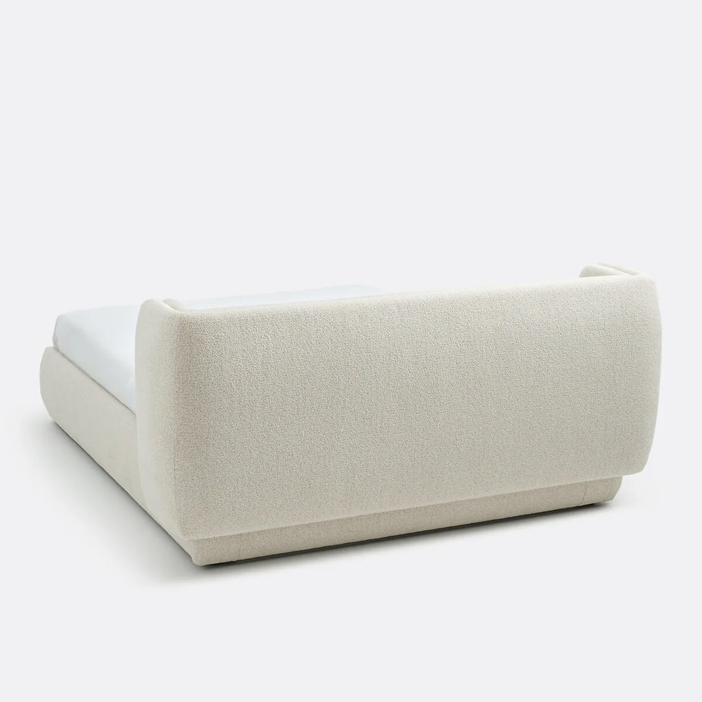 Bed in bouclé met boxspring, Meridiano