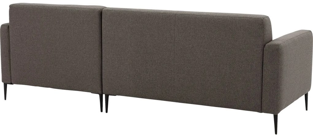 Goossens  Key West bruin, stof, 2-zits, modern design