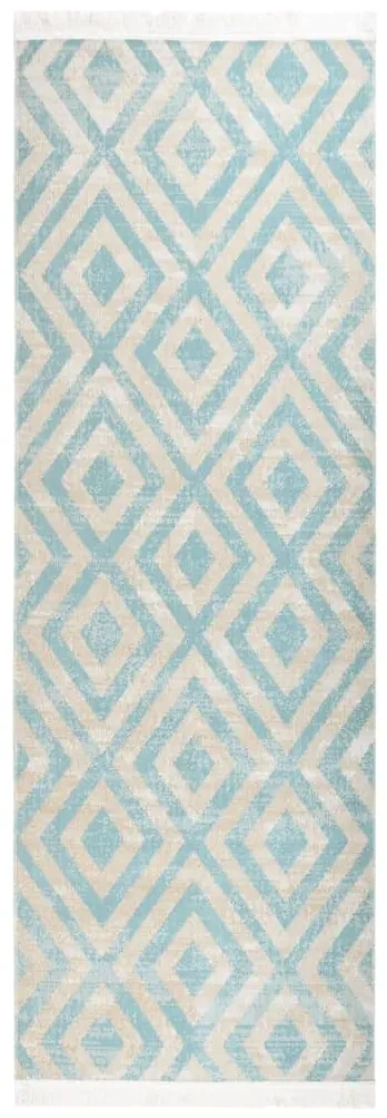 vidaXL Buitenkleed platgeweven 80x250 cm groen en beige