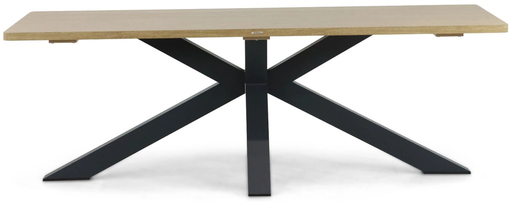 Dining Tuintafel rechthoekig 220 x 102 cm Aluminium Grijs Azzurro