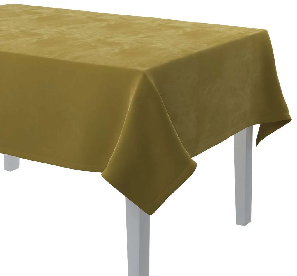 Dekoria Rechthoekig tafelkleed collectie Velvet olijfgroen 130 × 210 cm