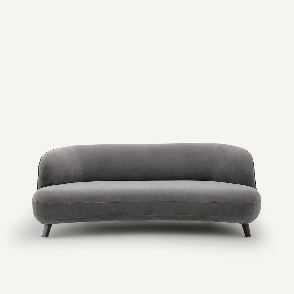 3-zitsbank, stonewashed fluweel, Rosebury, design E. Gallina