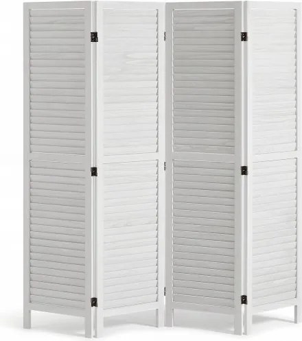 VEVOR Room Divider 4-delig opvouwbaar privacyscherm, 170 cm hoge scheidingswand, draagbaar decoratief scherm voor kamerafscheiding, roomdivider geschikt voor kantoor, restaurant, slaapkamer (lichtgrijs)