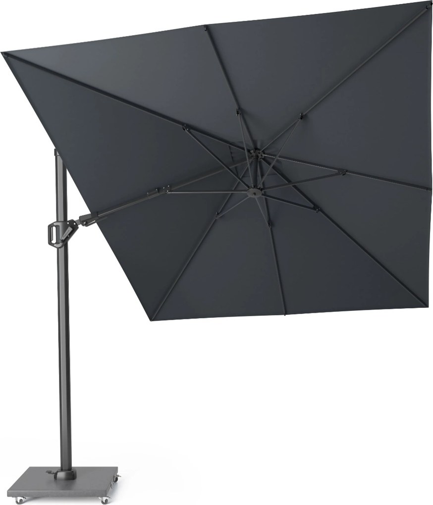 Platinum Challenger zweefparasol 3.5x2.6 m T2 (excl. voet) antraciet