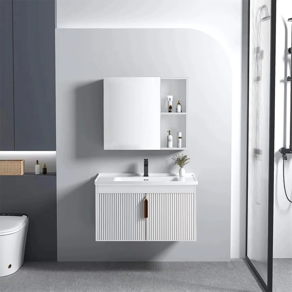 Badkamermeubelset met wastafel Astor 60cm White
