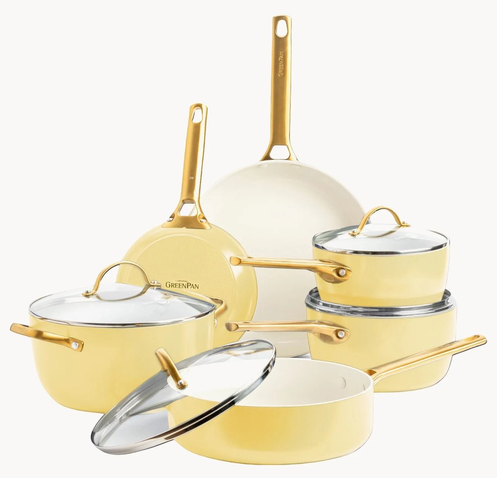 Kookset Padova met antiaanbaklaag, 10-delig