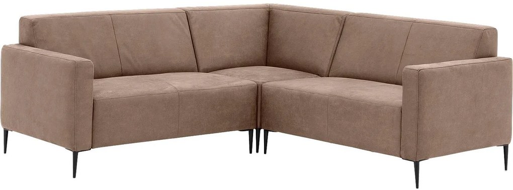 Goossens  Key West bruin, micro leer, 2-zits, modern design